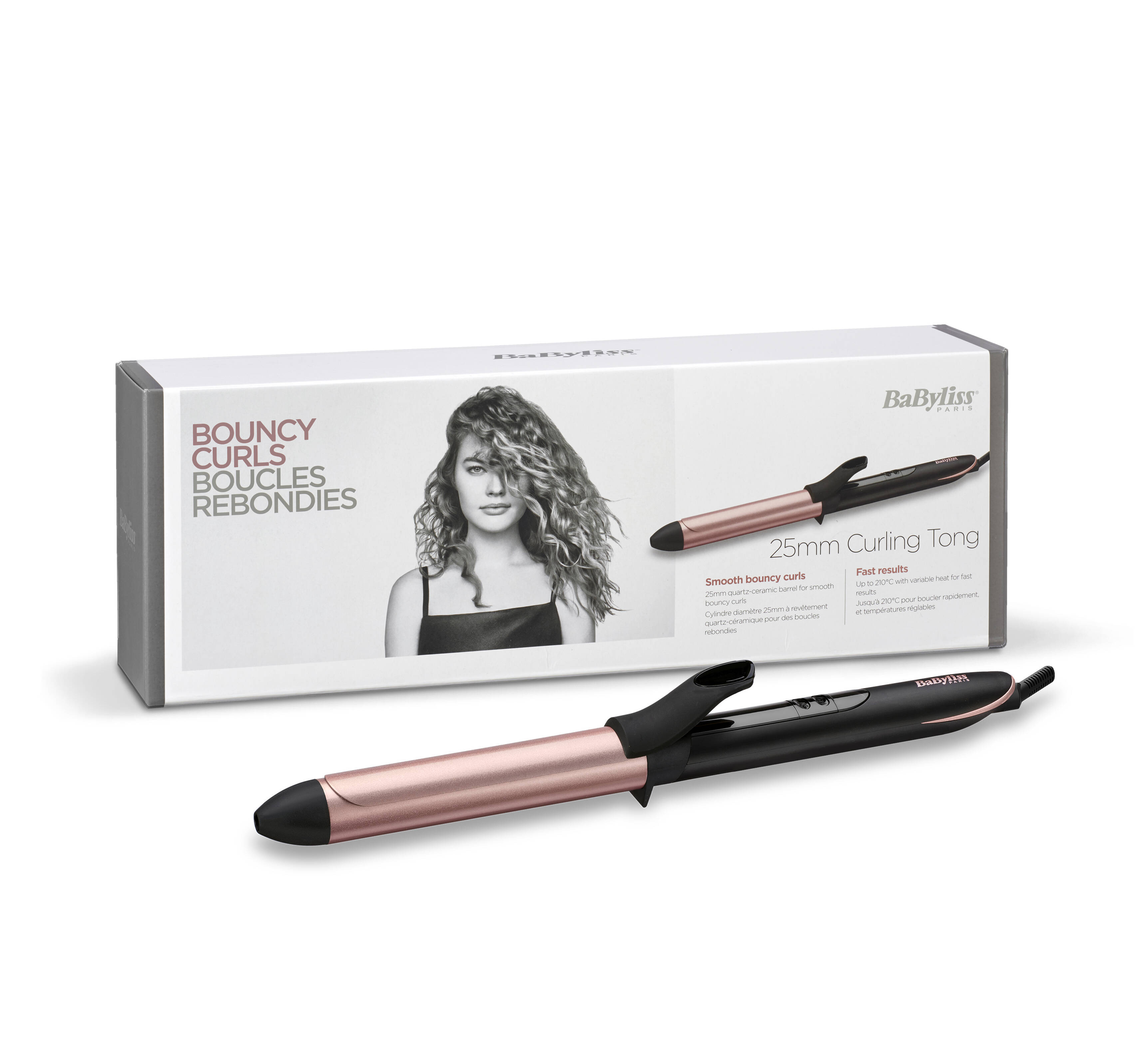 Lockenstab Rose Quartz 25 mm