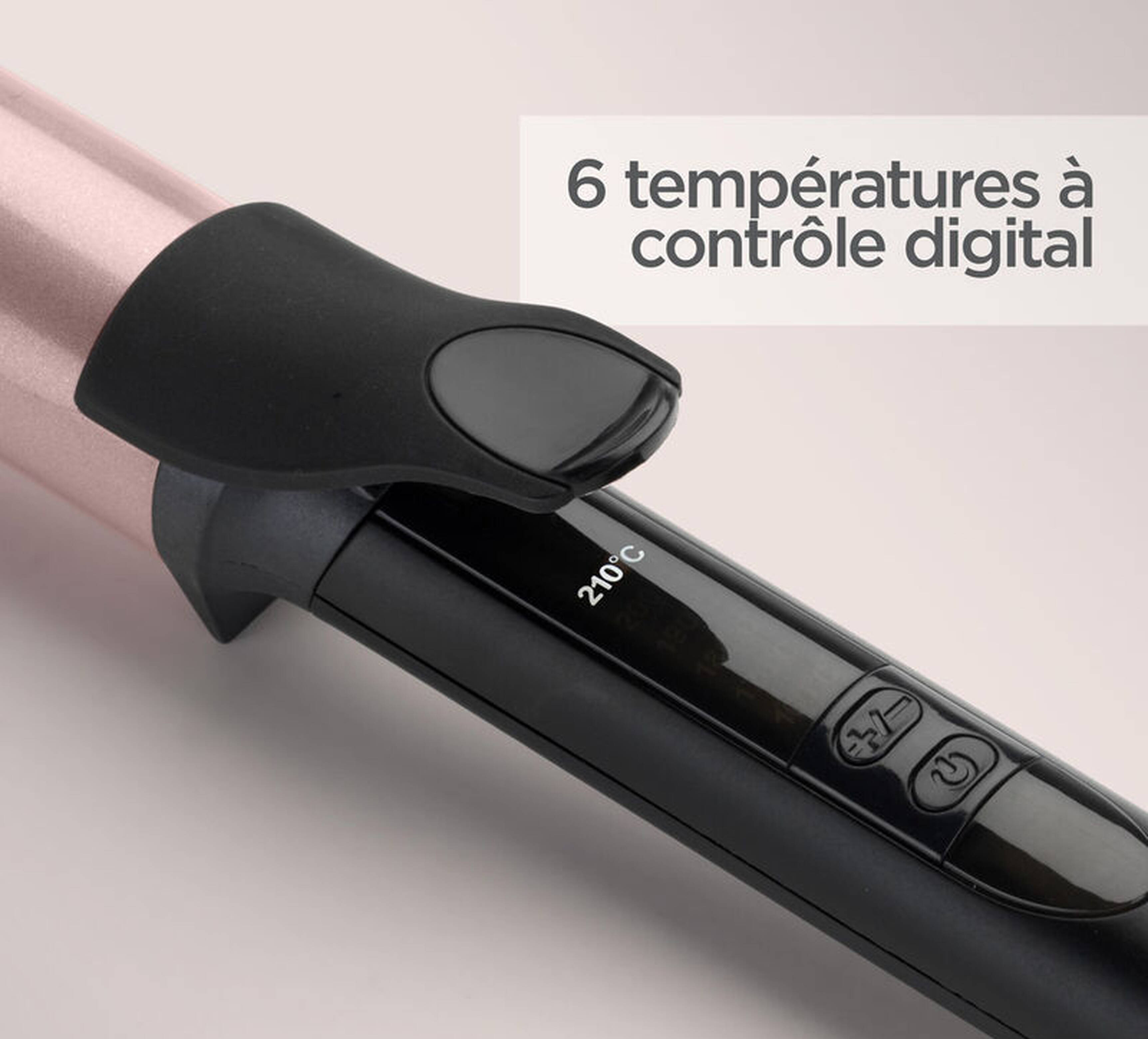 Lockenstab Rose Quartz 32 mm