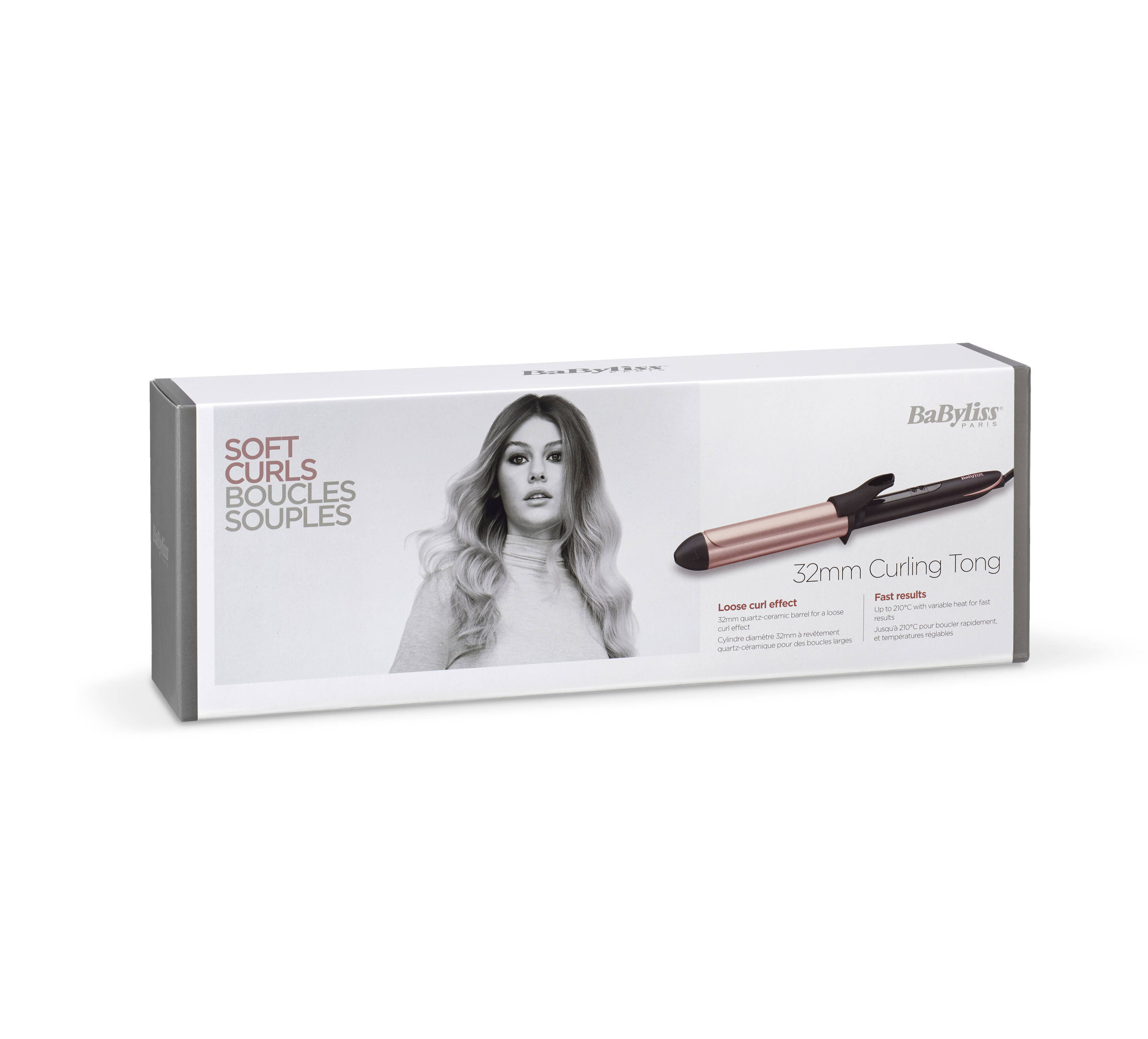 Lockenstab Rose Quartz 32 mm