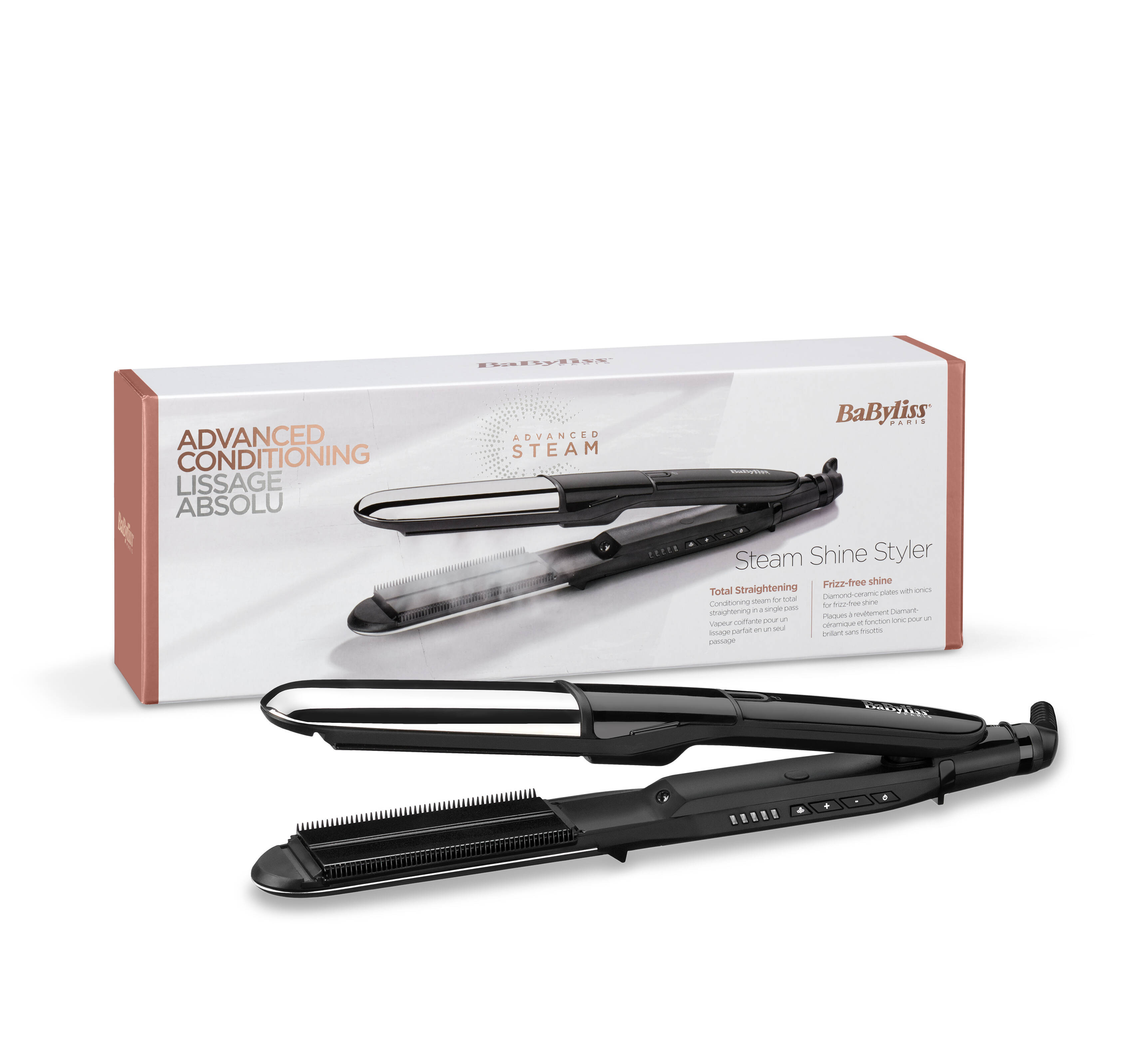 Lisseur Steam Shine Styler