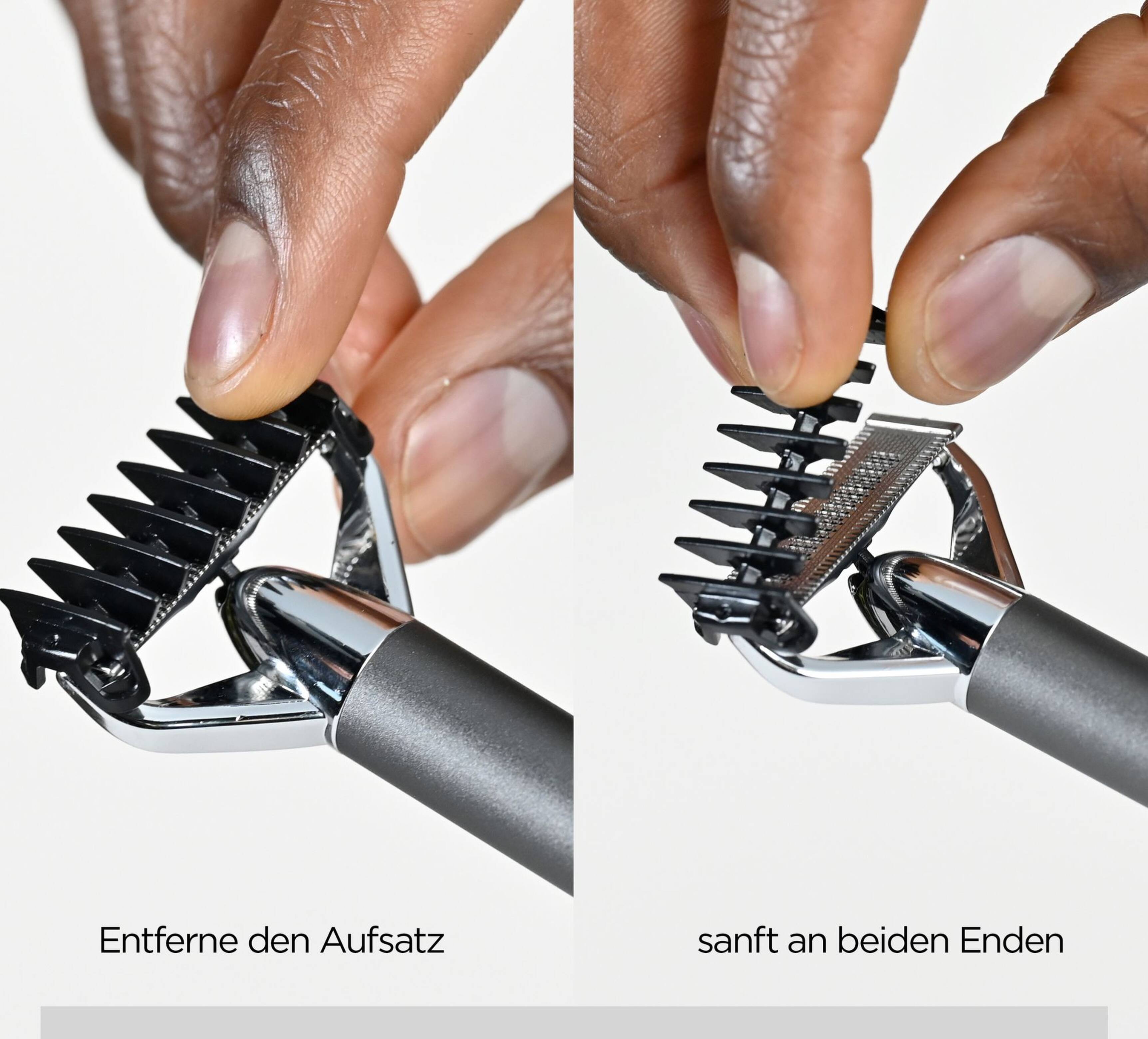 Kompakter Präzisionsrasierer X-BLADE verchromtes Metall