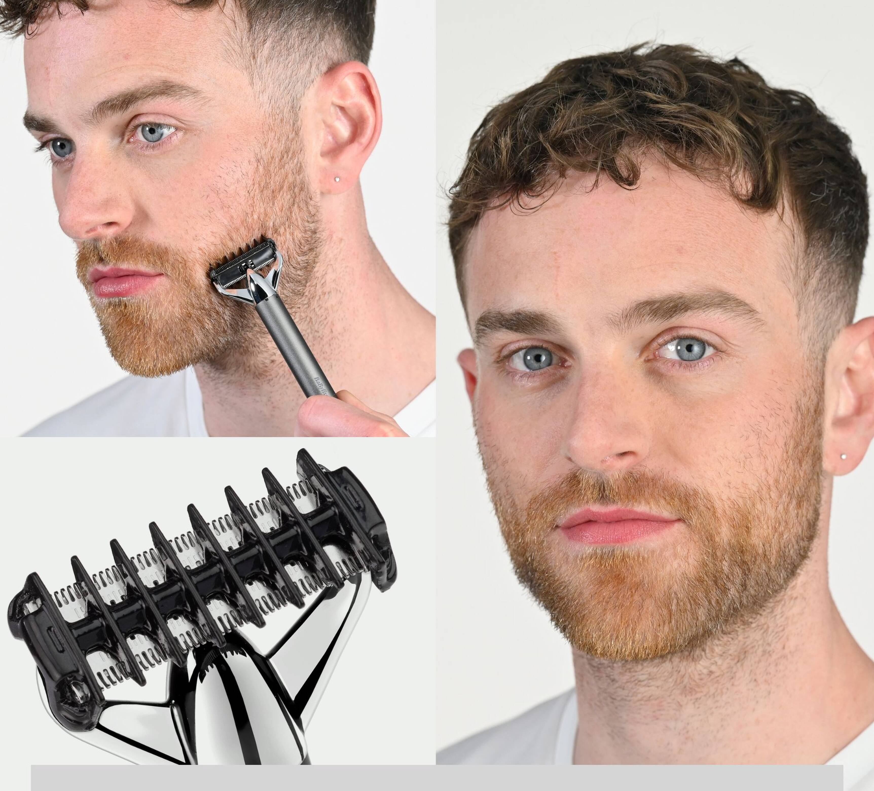 Tondeuse barbe compacte X-BLADE métal chromé