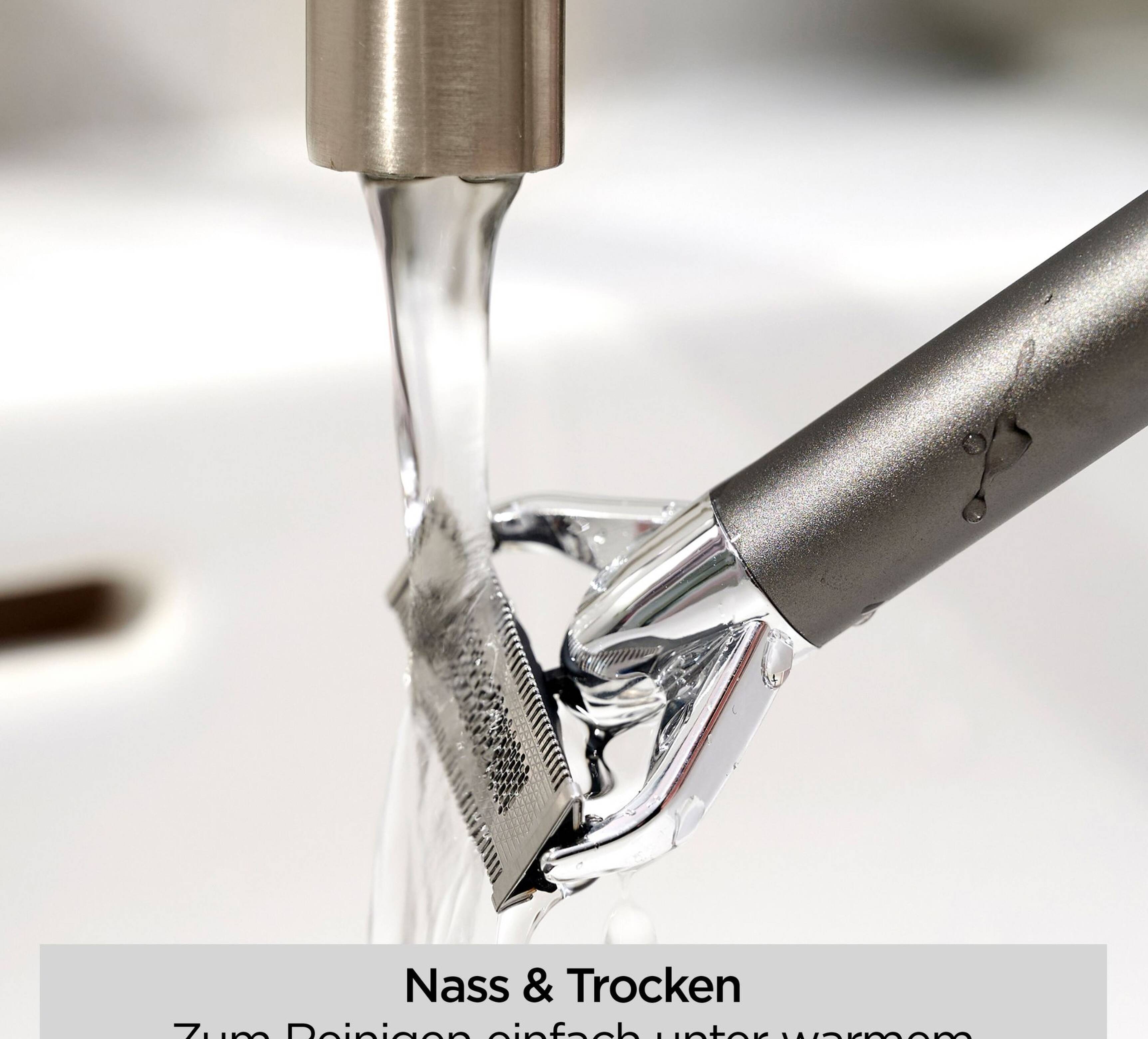 Tondeuse barbe compacte X-BLADE métal chromé