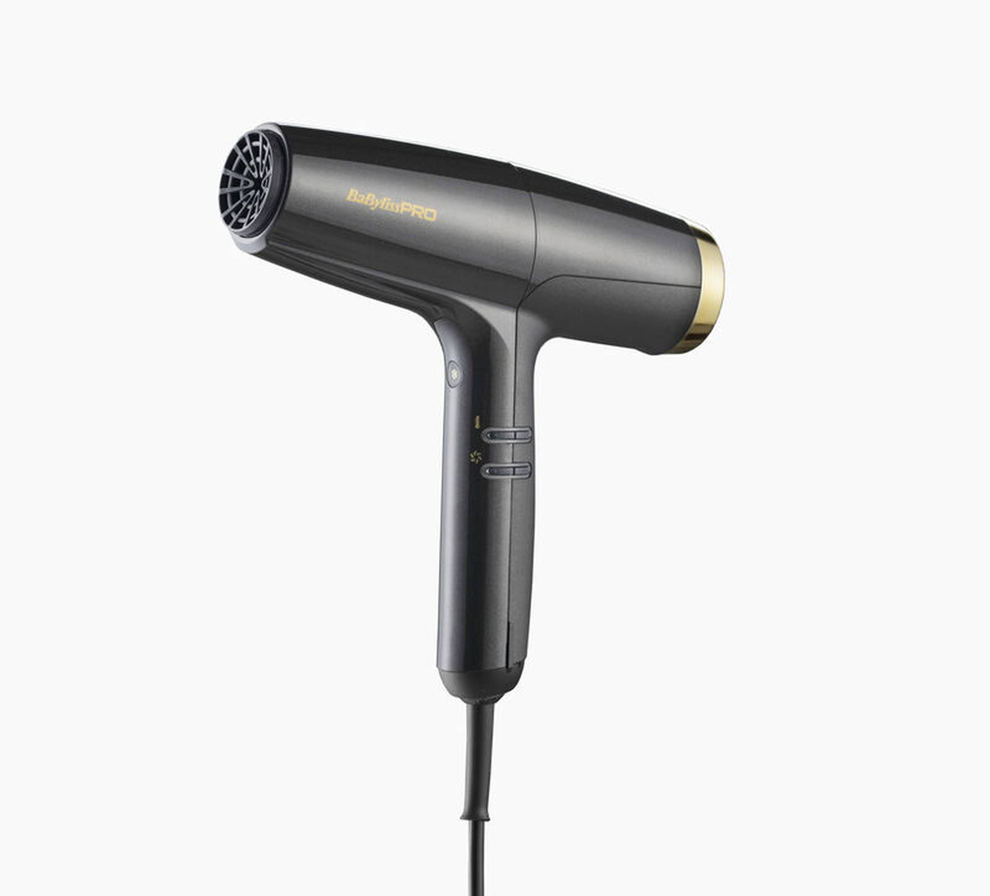 Grey and Gold FALCO high-speed hair dryer