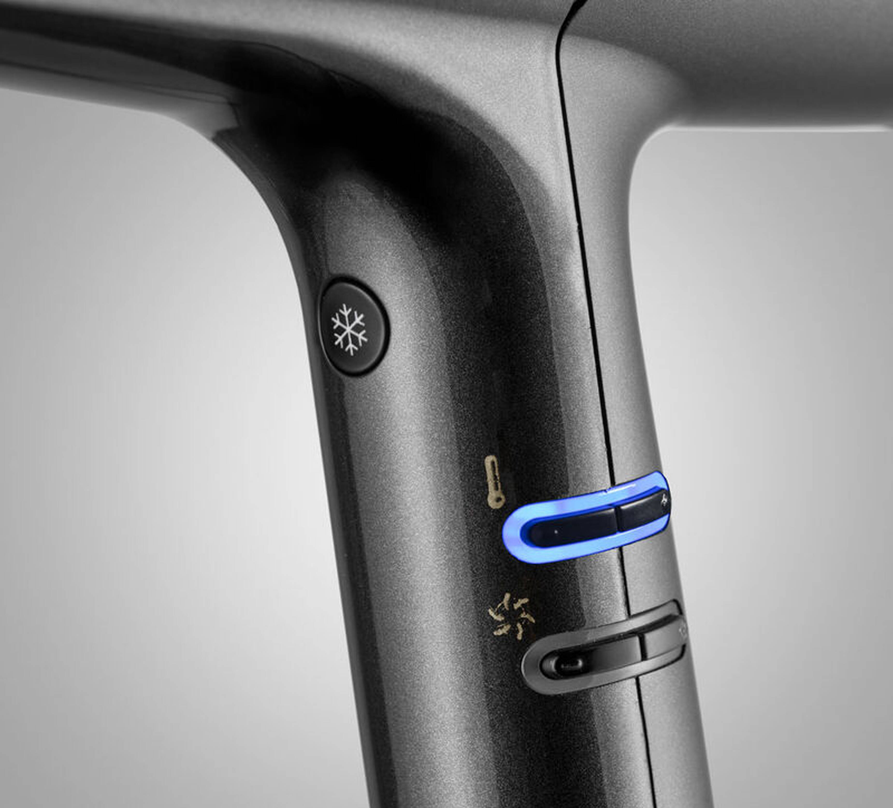 Grey and Gold FALCO high-speed hair dryer