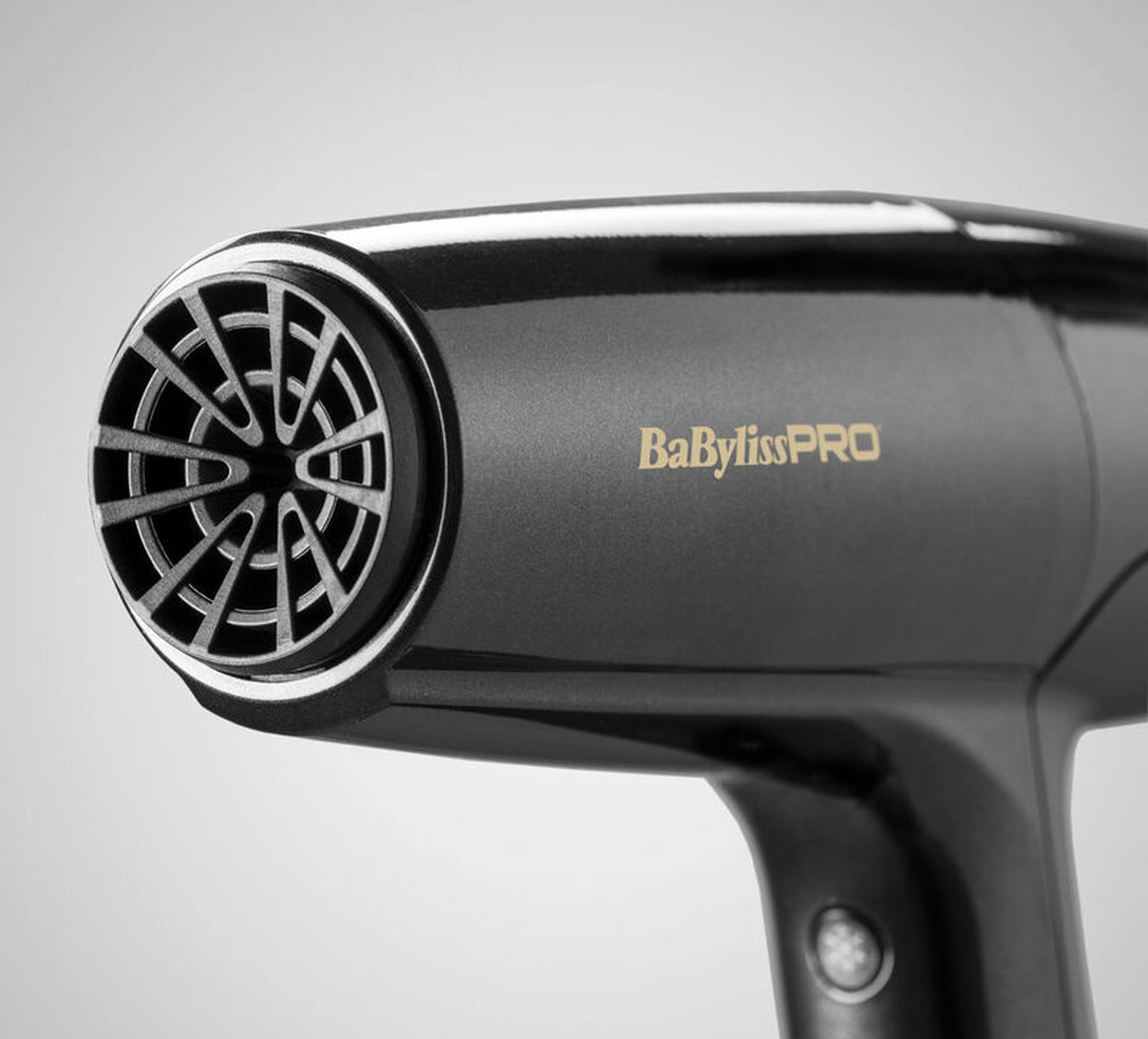 Grey and Gold FALCO high-speed hair dryer