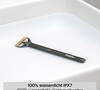 Tondeuse barbe compacte double, noir chromé