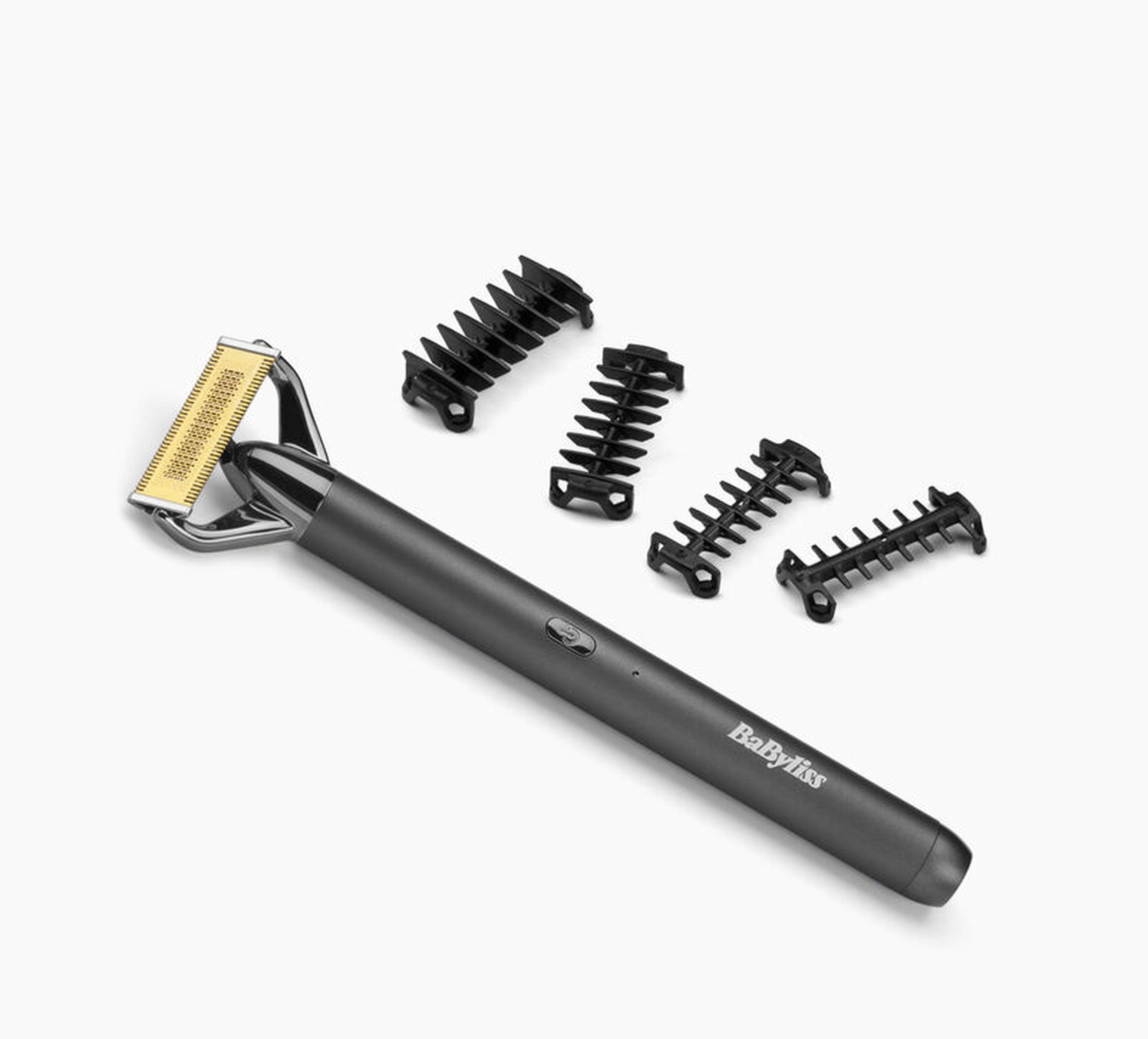 Tondeuse barbe compacte double, noir chromé