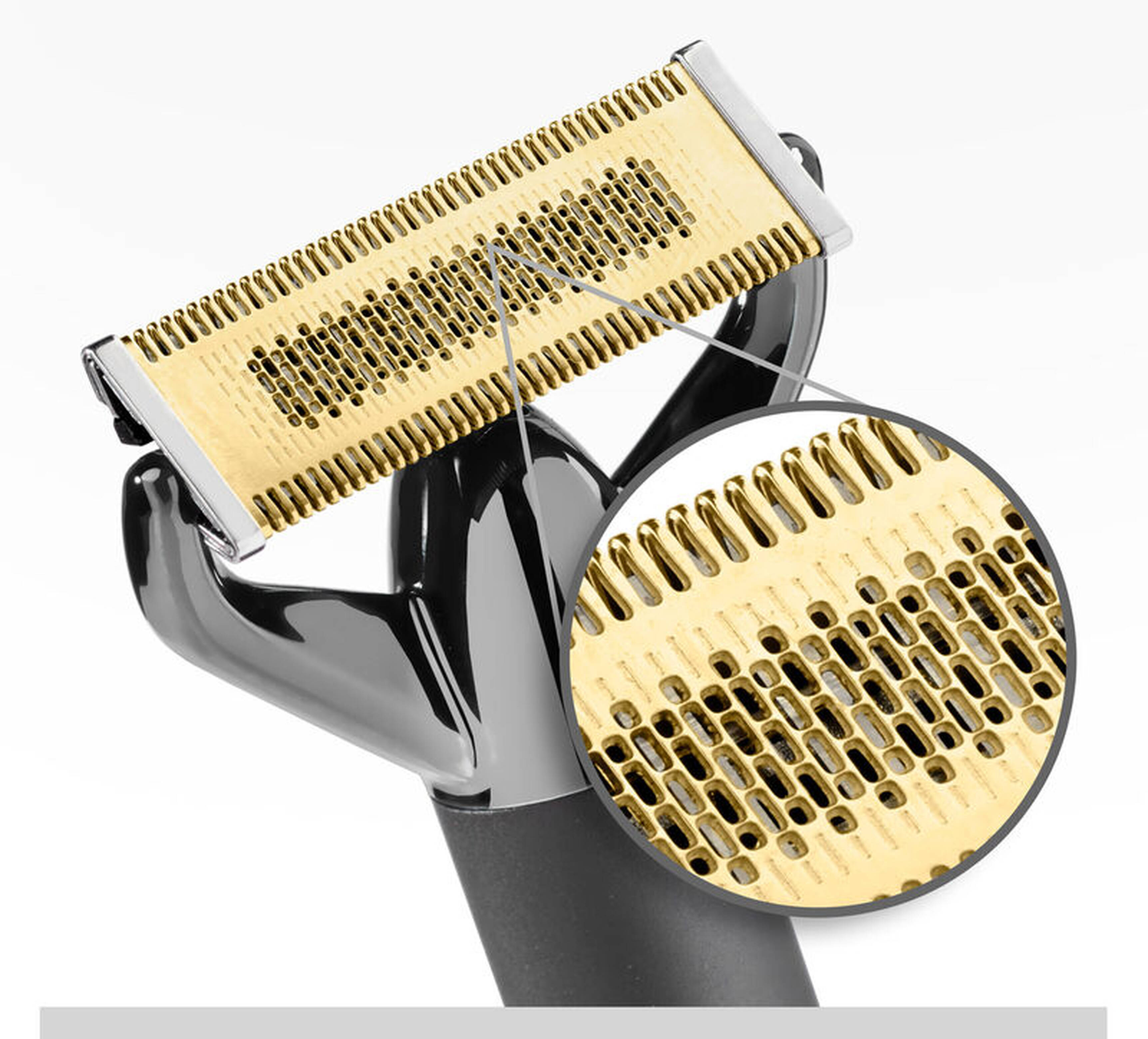 Tondeuse barbe compacte double, noir chromé