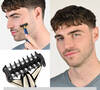 Tondeuse barbe compacte double, bleu et or