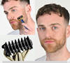 Tondeuse barbe compacte double, bleu et or