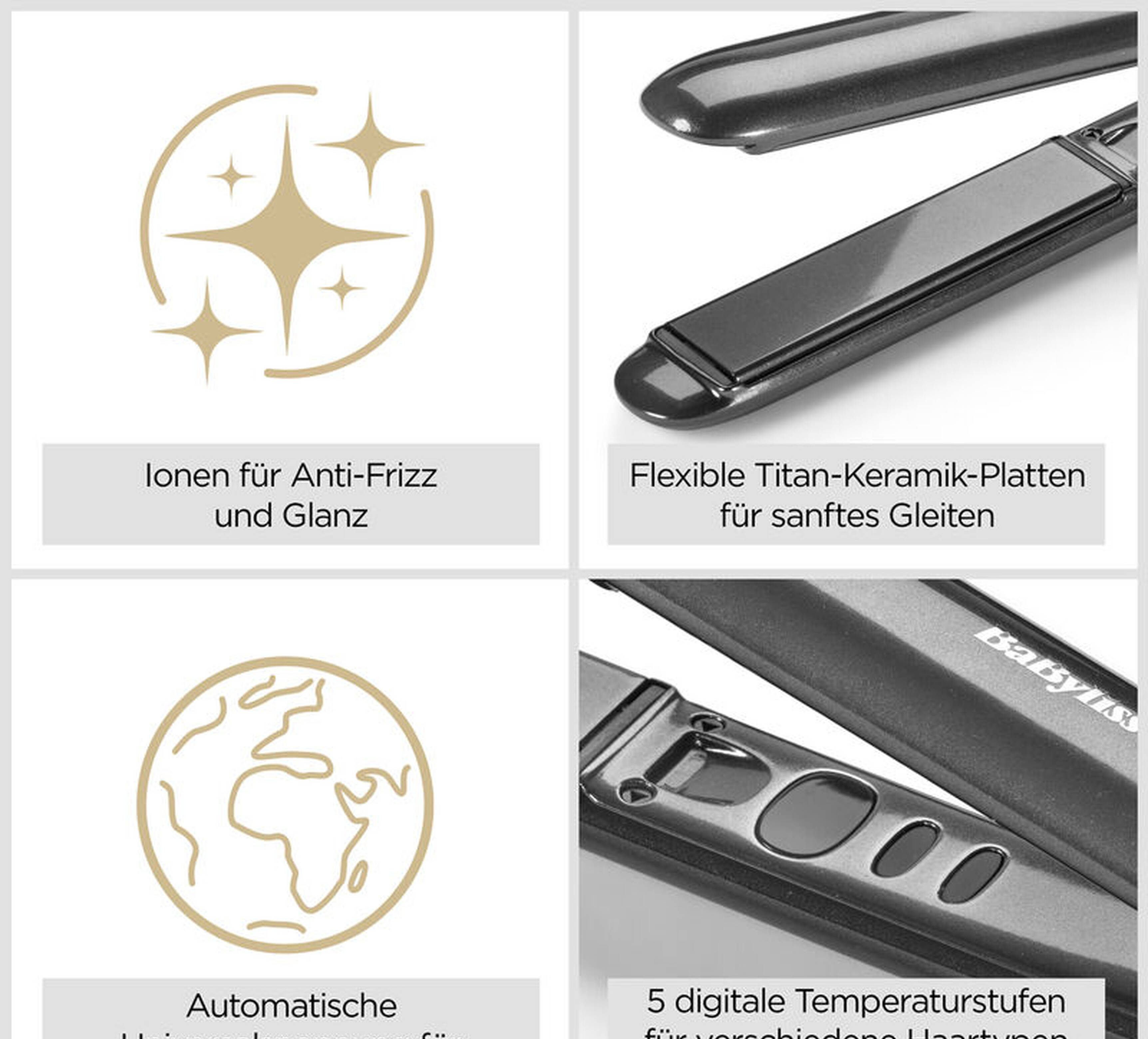 Haarglätter Titanium Shine