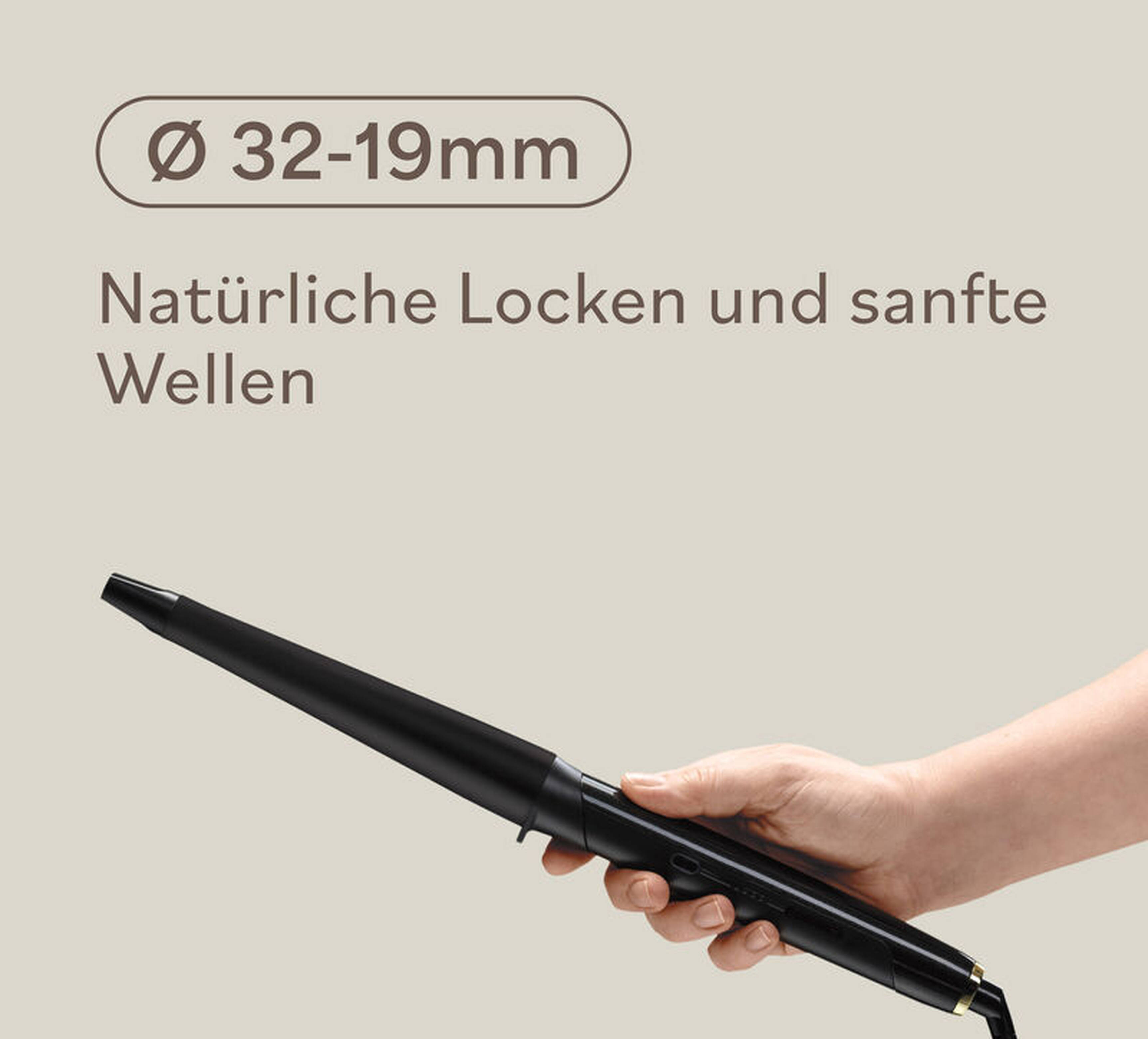 Konisches Lockenstab HI-PERFORMANCE 32-19mm